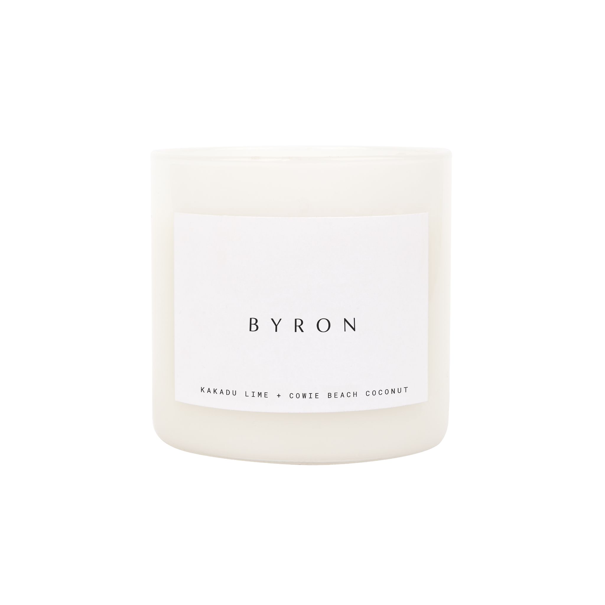 Small Scented Candle Byron – White