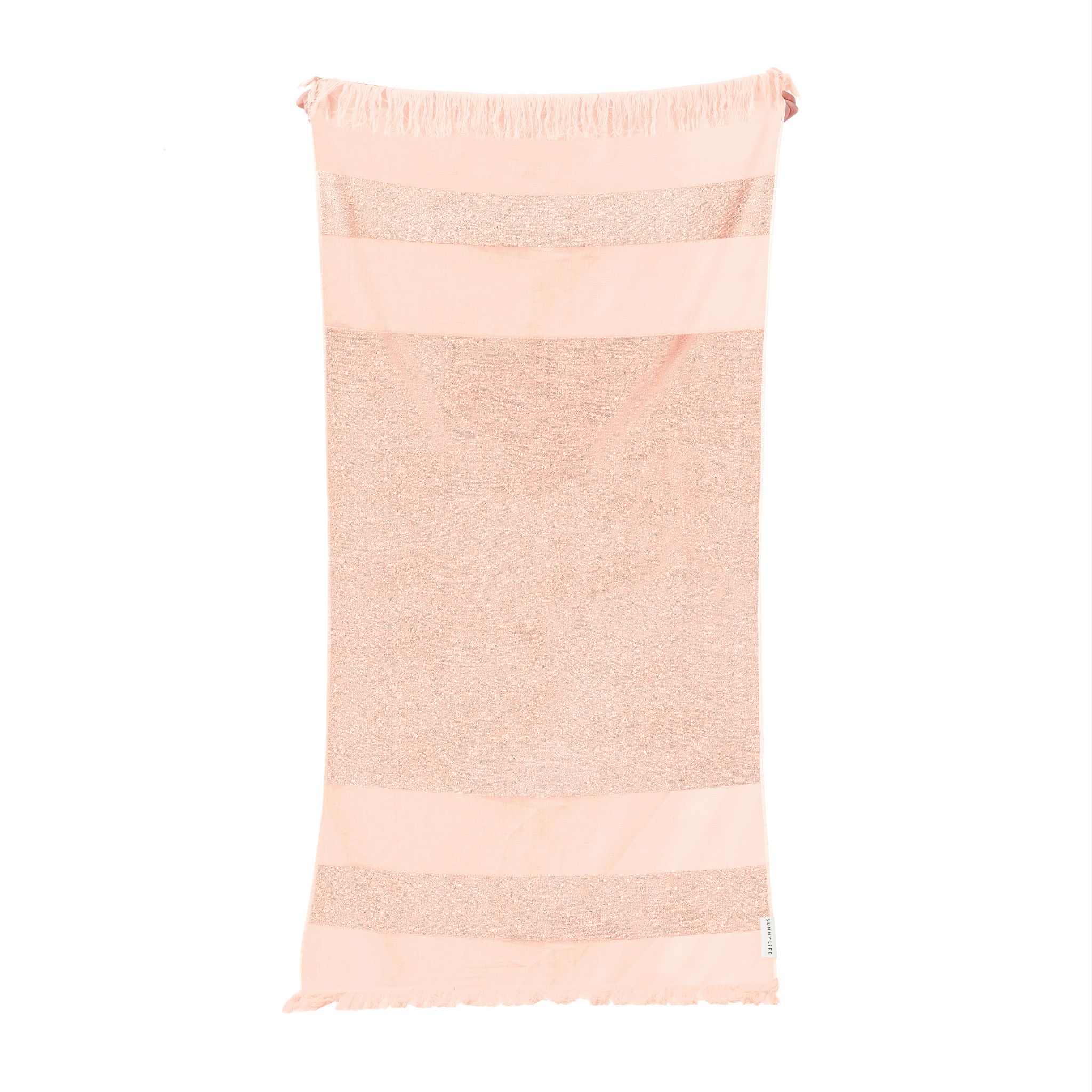 Turkish Towel Summer Stripe- Salmon