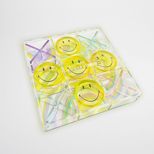 Lucite Tic Tac Toe Smiley