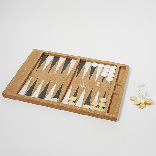 Cork Backgammon Monochrome