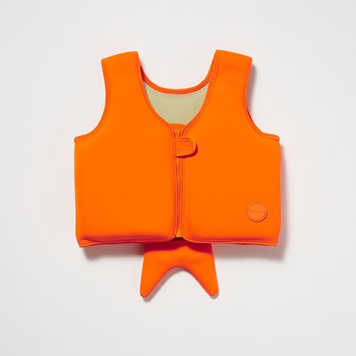 Swim Vest 1-2 Sonny The Sea Creature Neon Orange